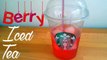 DIY Starbucks Inspired Iced Berry Tea ~ Drinks
