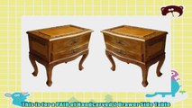 2 x Solid Wood French Chest Of Drawers Bedside Table in Oak Finish