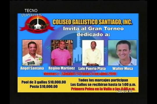 Programa-TECNODEPORTES-Jueves30-6-2016-Resumen-Torneo-Agrofersa-Coliseo-Santiago por Manuel Perello.