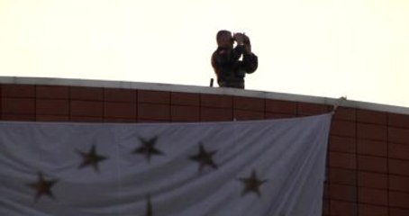 Erdoğan'ın Ziyareti Sırasında Keskin Nişancılar Havayı Gözlemledi