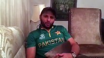 Shahid Afridi Message To Whole Nation