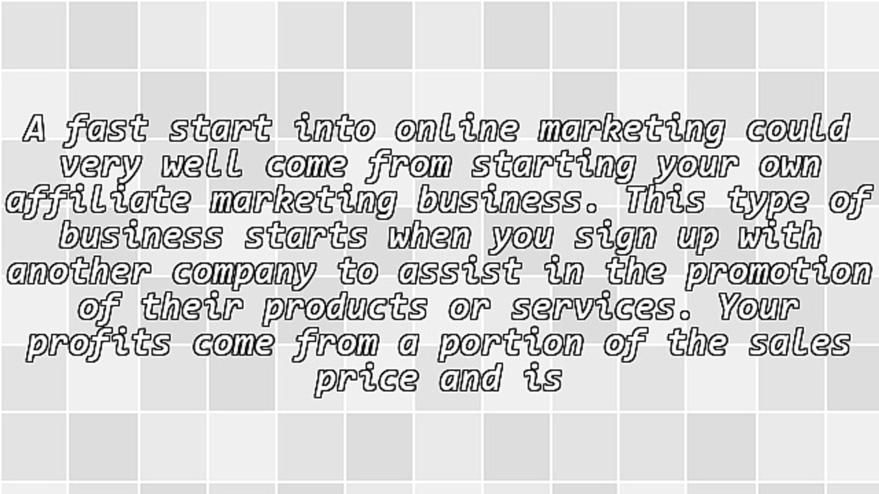 Get A Fast Start With Affiliate Marketing