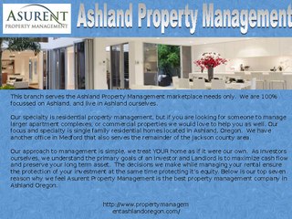 Property Management Ashland Oregon