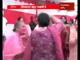 Praksh Singh Badals wife dances on Teej