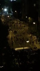 Les supporters ont couru sur des centaines de mètres