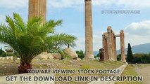 Sightseeing tour around ancient building ruins, summer vacation, tourist trip. Stock Footage