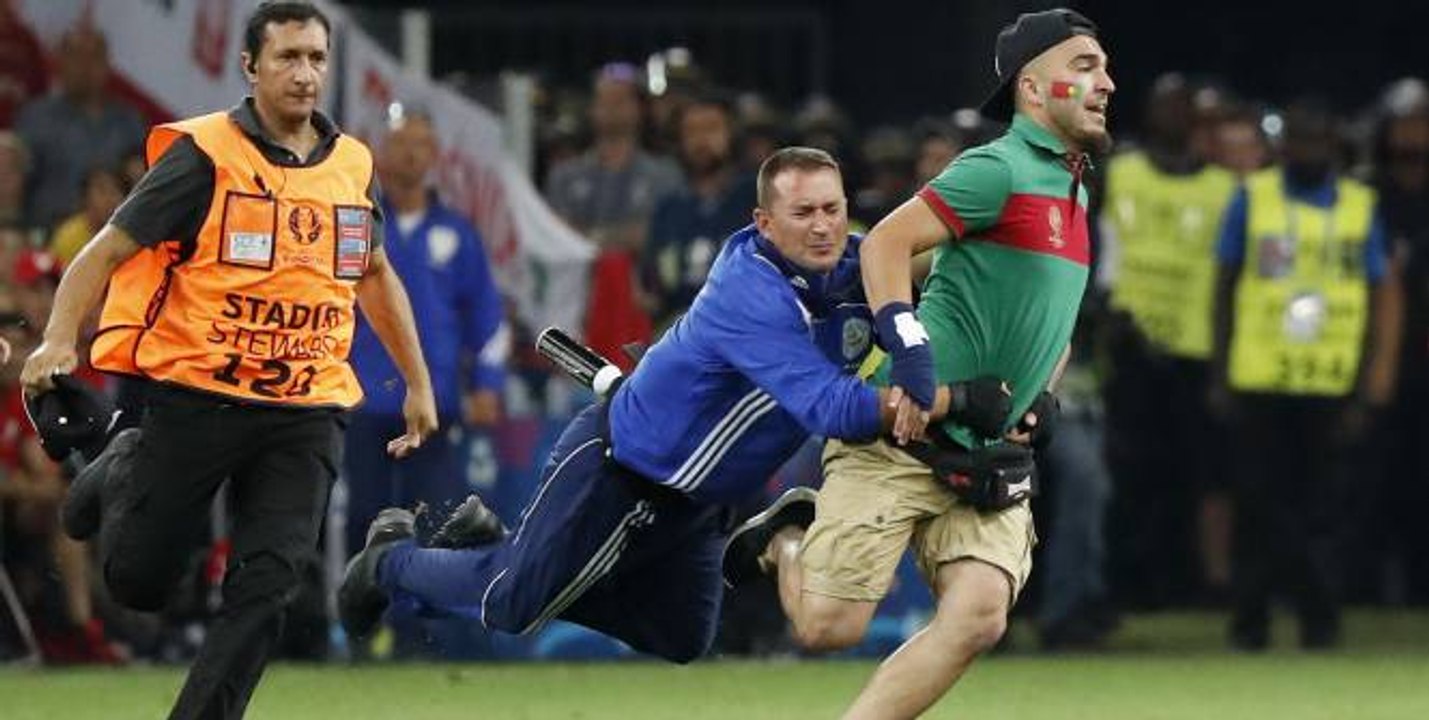 Euro 2016 Portuguese streaker during Poland Portugal at Marseille polish polski polska