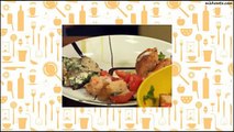 Recipe Spinach and Artichoke Stuffed Portabello Mushrooms with Tomato and Bread Salad
