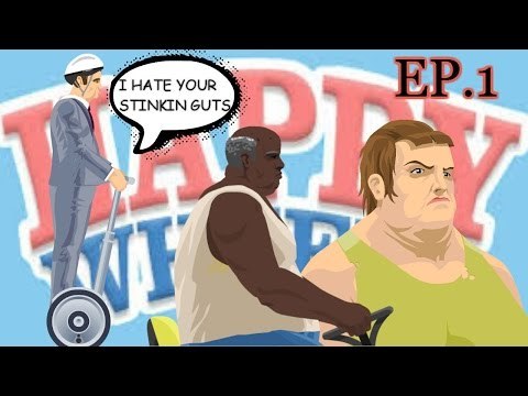 HAPPY WHEELS Ep. 1 Why do i hate fat people SO MUCH