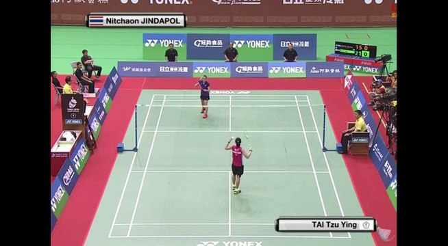 [TS] 2016 YONEX Chinese Taipei Open SF [WS] Nitchaon JINDAPOL vs TAI Tzu Ying
