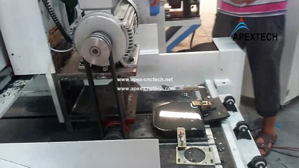 APEXTECH 6027 CNC Stone router with saw on cutting 30mm granite (1)