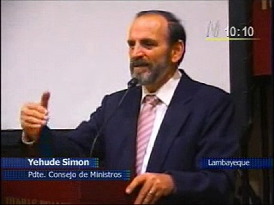 Flamante Premier Yehude Simon Parte 1/2