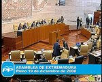 Pleno Asamblea de Extremadura 19 dicl 08 sanidad