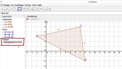 GeoGebra - 24 Trekanter og andre mangekanter MUV