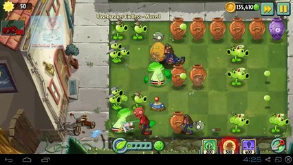 Plants vs Zombies 2 - VaseBreaker Endless wave 01 to 05 Plants vs Zombies 2 vasebreaker update