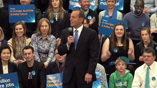 Tony Abbott and John Howard - Campaign Rally (29/6/13)