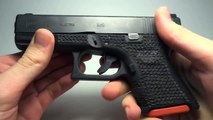 Glock 19 modified to use Glock 26 magazines — [w/ Surefire x400]