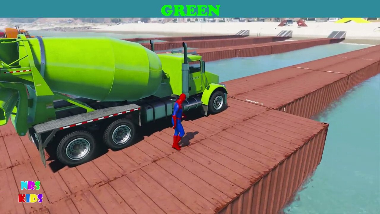 #LEARN #VEHICLE #COLORS #Spiderman #Cartoon #Superhero #Nursery #Rhymes #Kids #Songs