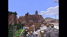 MINECRAFT PE SEED 0.15 and MORE-/AWESOME CHURCH IN THE MOUNTAINS\Iron golems,villager,beetroot and  