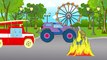 Cars & Trucks Cartoon Police Car and Racing Cars with Fire Truck | Emergency Vehicles for children
