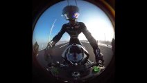 Ce motard passe de 0 à 400 kmh en 26 secondes chrono - Record