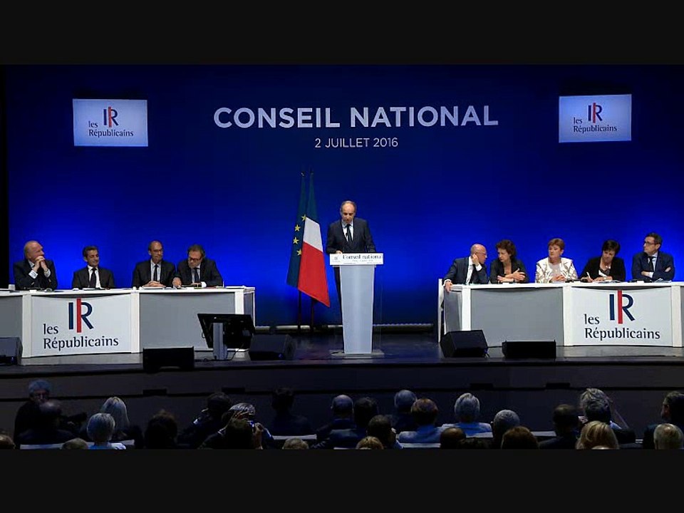 Jean-François Copé au Conseil National "les Républicains"