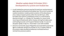 Development of Cyclone over Arabian Sea::24-Oct-2014