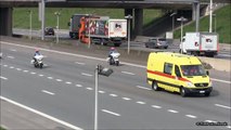 Motorcade of President Obama with Harley Davidson Motorcycles in Brussels