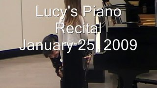 Lucys Piano Recital Jan 25 2009
