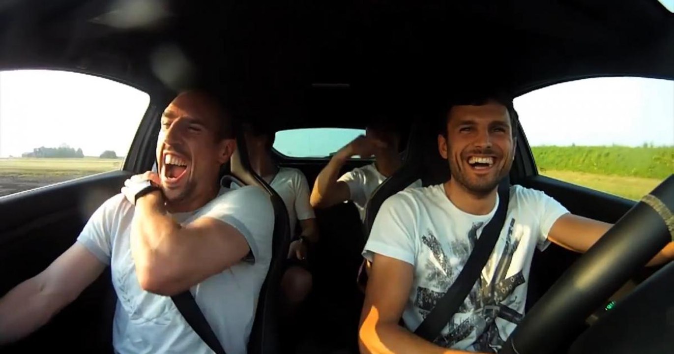 Gradur et Franck Ribéry font une course de voiture à Lille !