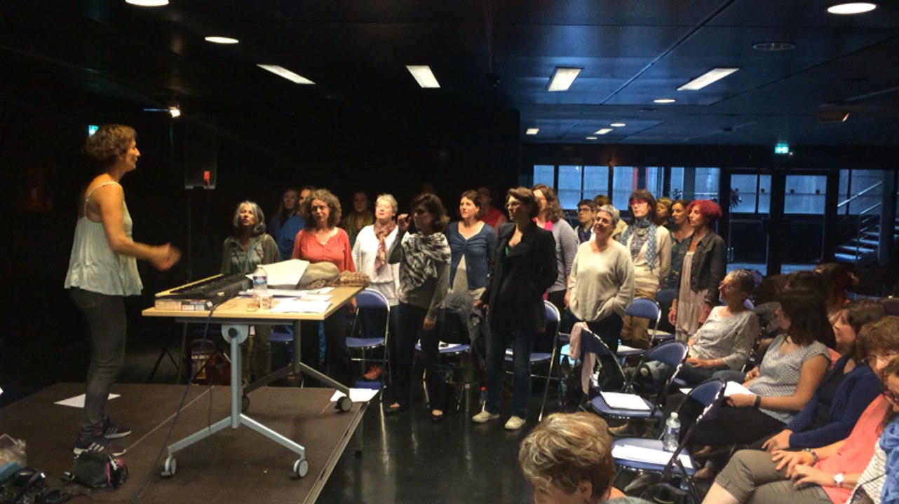 Répétition de la chorale volante pour Jours de fête