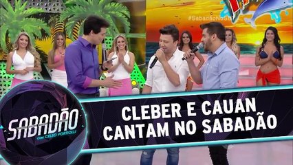 Cleber e Cauan agitam o palco do Sabadão