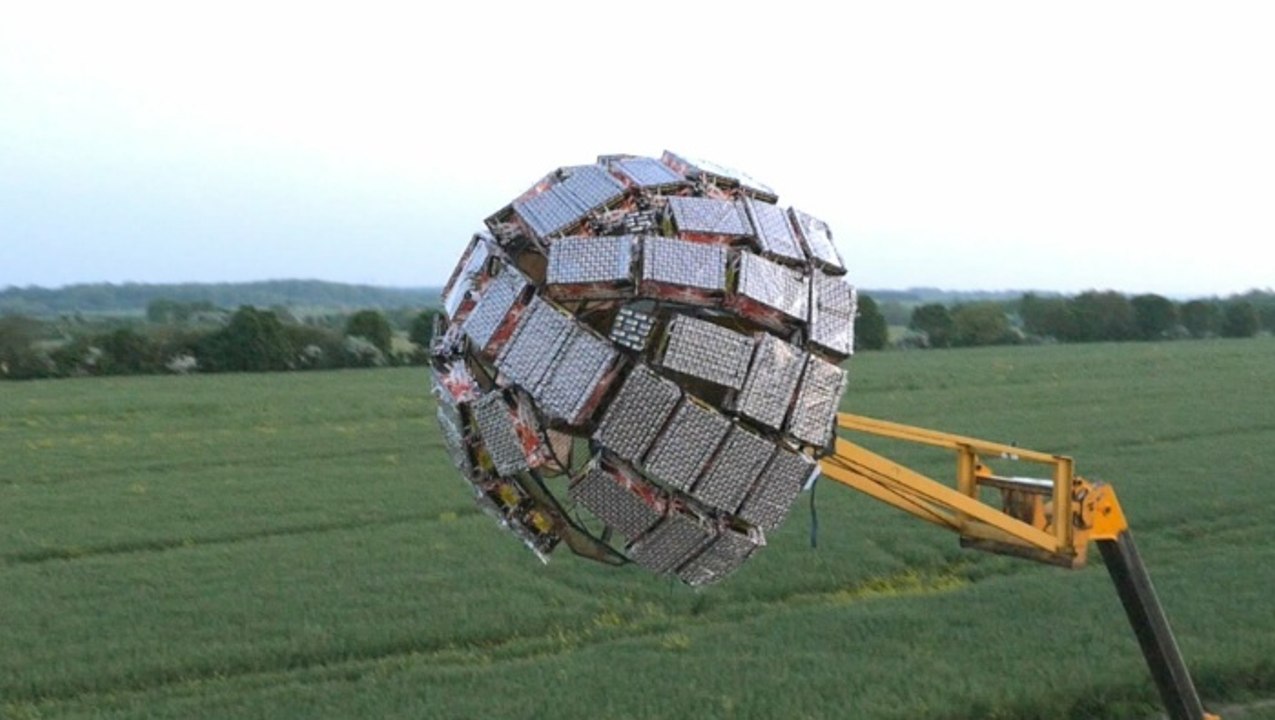 Colin Furze Blows Up 5000 Shot Firework Deathstar