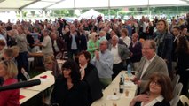 Arrivée de Nicolas Sarkozy à Santes (3 juillet 2016)