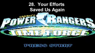 Time Force GBC (OST) - 28.   Your Efforts Saved Us Again