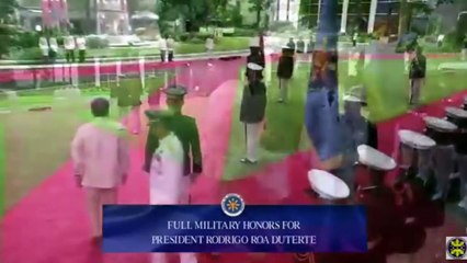 Full military honors for new President Duterte