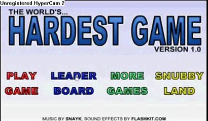 Worlds Hardest Game walkthrough levels 1 - 27