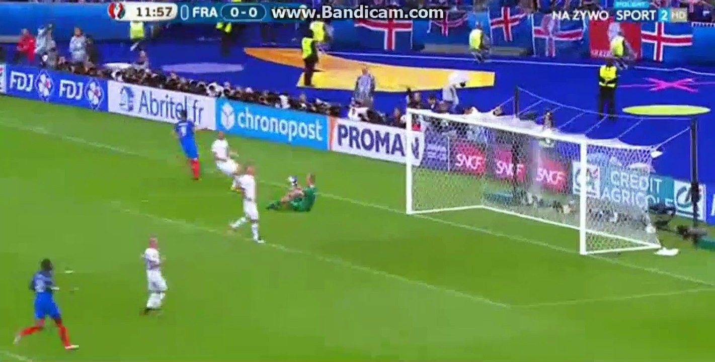 Olivier Giroud Goal HD - France 1-0 Iceland - 03-07-2016