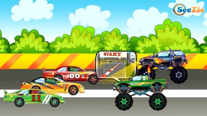 ✔ Мультики про Машинки. Гоночные Авто против Монстр Трака для детей / 2 серия ✔