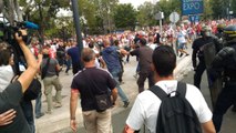 Euro 2016 Polish hooligans fight with riot police in marseille before Ukraine Poland