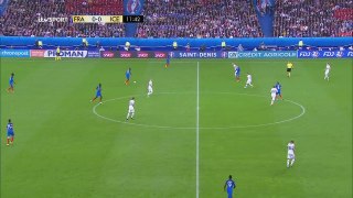 1ère But de Giroud - France 1-0 Islande Euro 2016 - 2016.07.03 HD
