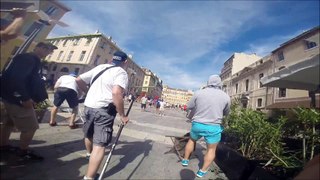 Euro 2016 GoPRO Russian top lads fight England hooligan at marseille full