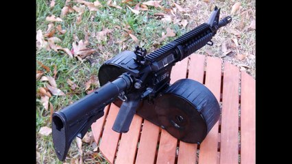 AR-15 Armatac SAW-MAG (150 round Drum w/ MOLLE Carry Bag)
