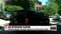 FBI interviews Hillary Clinton over private email server