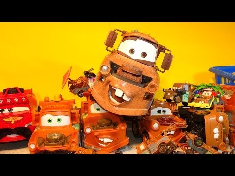 The Disney Cars Mater Pyramid , we made a Pyramid using our Tow Mater Collection from Disney