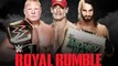 Brock Lesnar vs. John Cena vs. Seth Rollins 3 way dance-Royal Rumble 2015