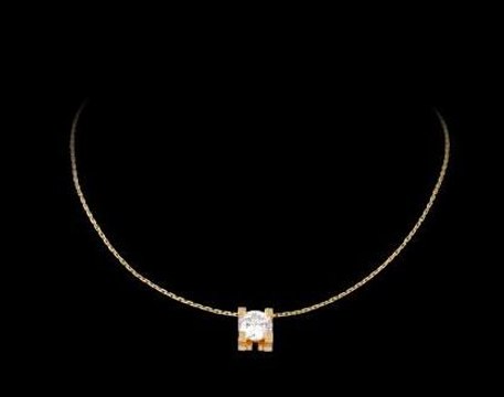 2016 Cartier C de Necklace Diamond Yellow Gold/Pink Gold/White Gold