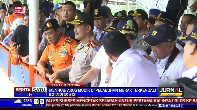 Arus Mudik di Pelabuhan Merak Lancar