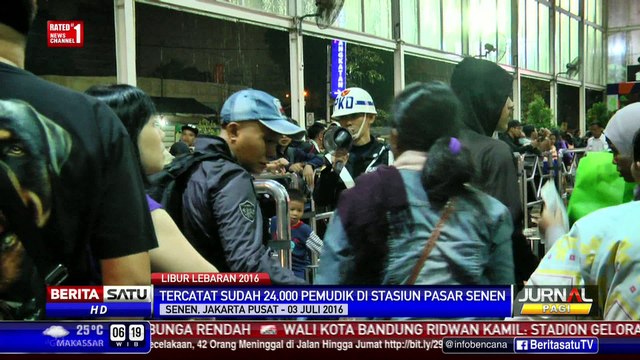 Meningkat, 24 Ribu Pemudik Banjiri Stasiun Senen