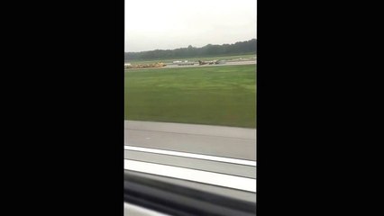 Landing and Sarcastic Flight Attendant and White People Clapping
